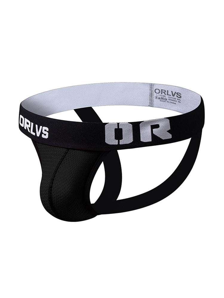 3 Pack Men's U-Pouch Striped Sexy Jockstraps