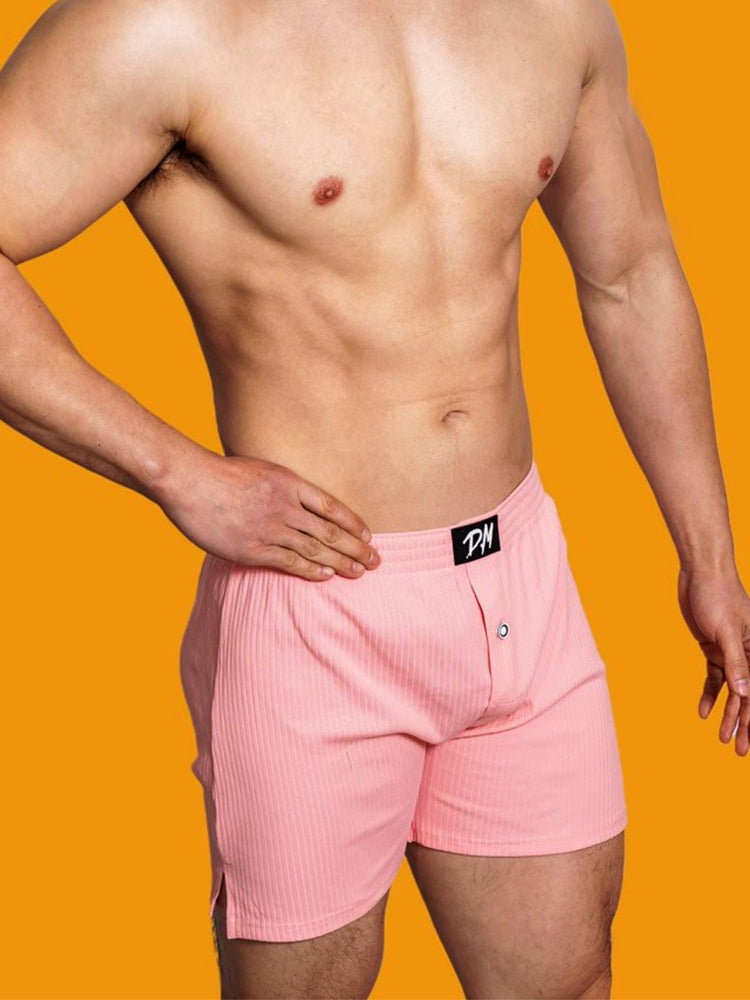 2 Pack Low-Rise Cotton Casual Solid Boxers