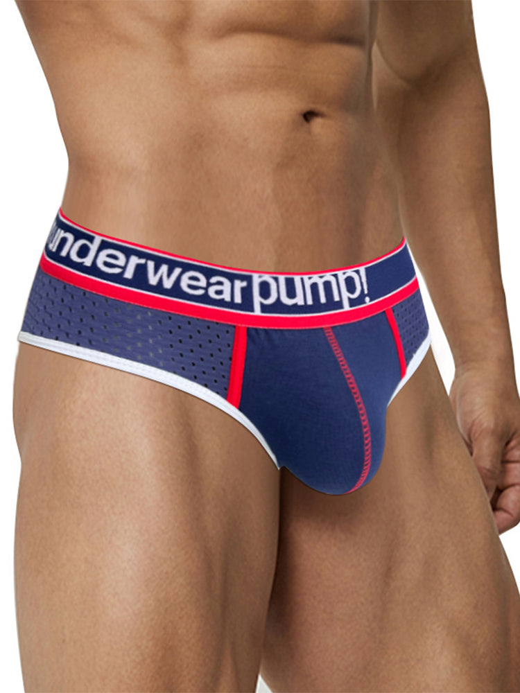 2 Pack Men's Middle-Rise Cotton Sexy Briefs