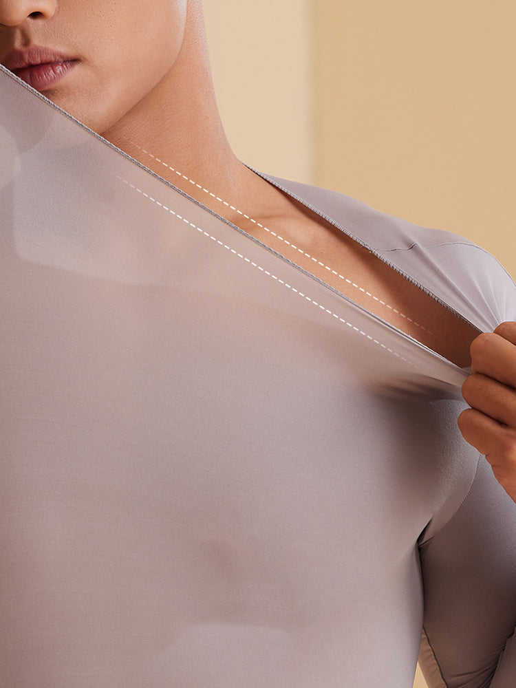 Men's Skin-Friendly Ultra-Thin High-Elastic Anti-Static Thermal Base Layer Tops & Bottoms