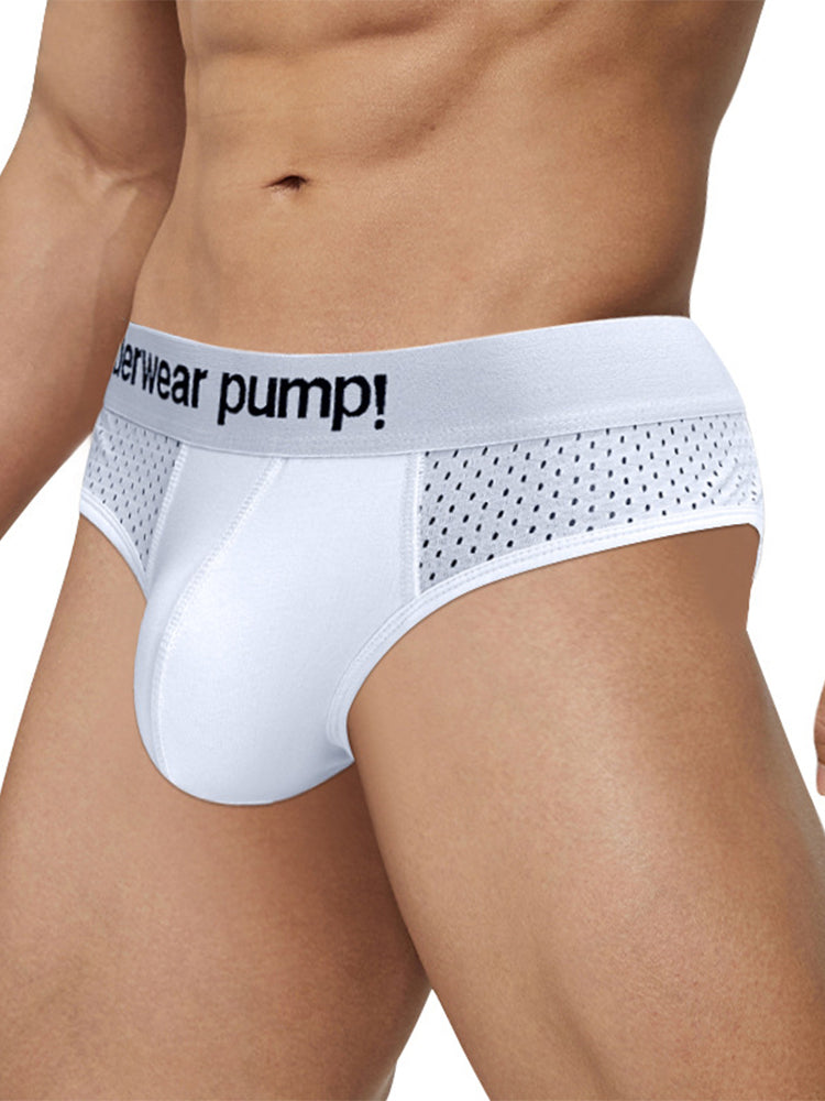 2 Pack Men's Middle-Rise Cotton Sexy Briefs