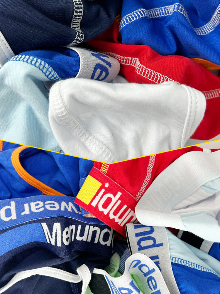 2 Pack Men's Middle-Rise Cotton Sexy Briefs