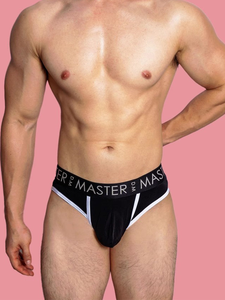 3 Pack Men's High Elasticity Quick-Dry Gun Egg Separation Wide Waist Briefs