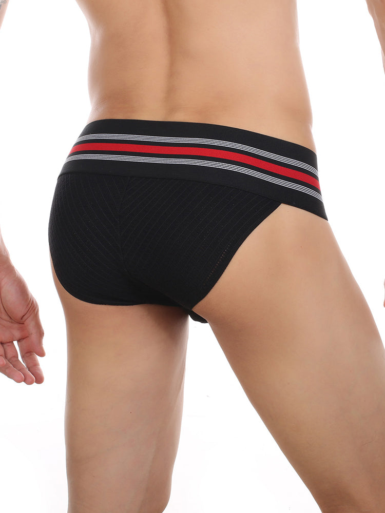 2 Pack Men's High-Stretch Rainbow Sports Comfort Bikini