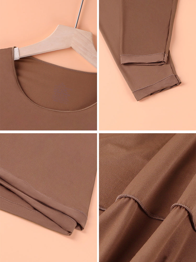 Men's Skin-Friendly Ultra-Thin High-Elastic Anti-Static Thermal Base Layer Tops & Bottoms