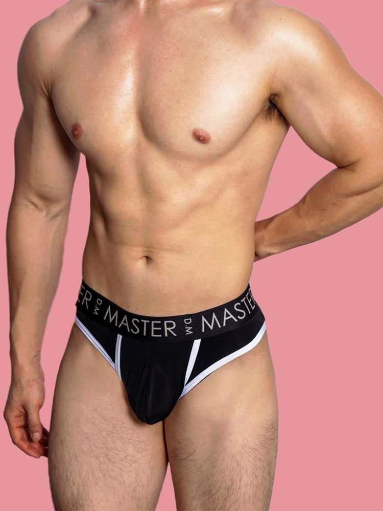 3 Pack Men's High Elasticity Quick-Dry Gun Egg Separation Wide Waist Briefs