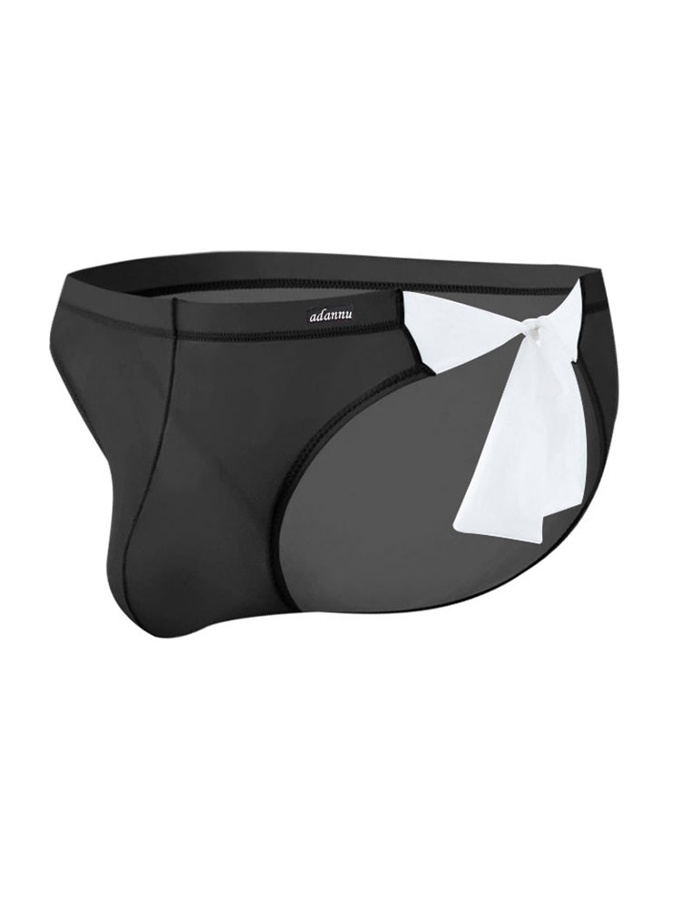 2 Pack Men's Nylon Ultra-Thin Breathable Semi-Transparent Sexy Briefs