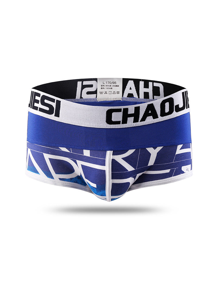 3 Pack Men's Cotton Trendy Youthful Sexy Low-Rise Trunks