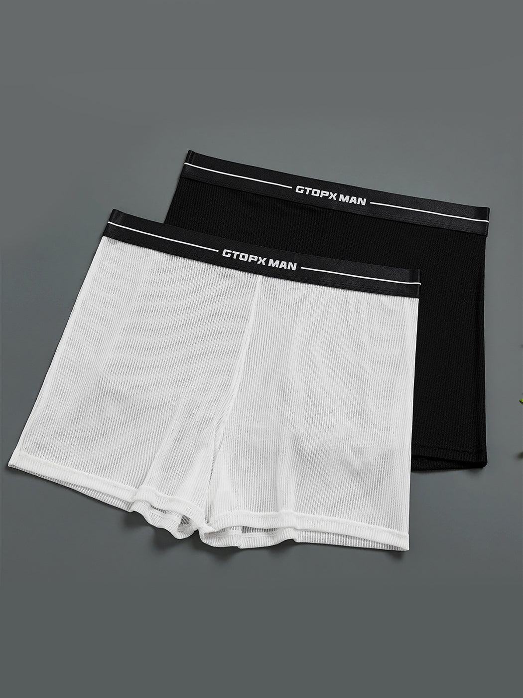 2 Pack Men's Breathable Mesh Boxer Shorts