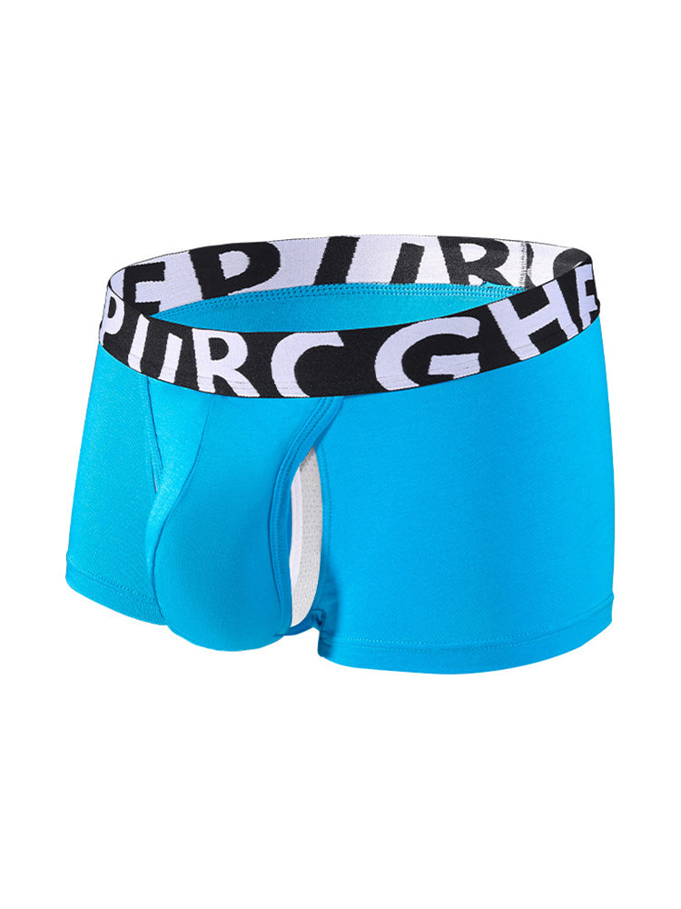 2 Pack Men's Separated Pouch Side Vent Design Trunks