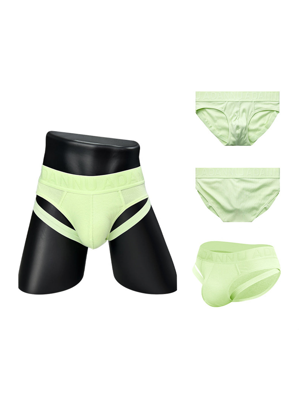 2 Pack Men's Sexy Suspender Briefs