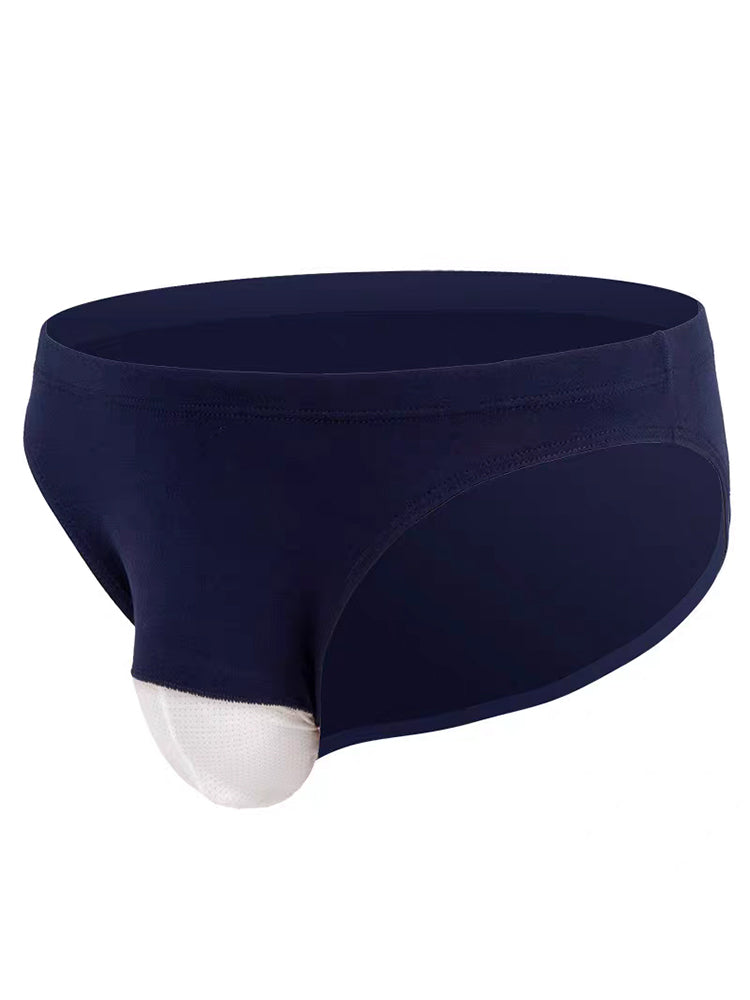 3-pack Men's Sexy Low-rise Mesh Cotton Briefs