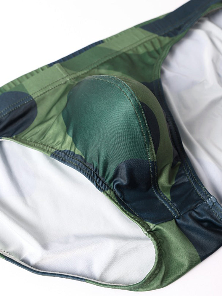 2 Pack Men's U-Pouch Camouflage Trendy Briefs