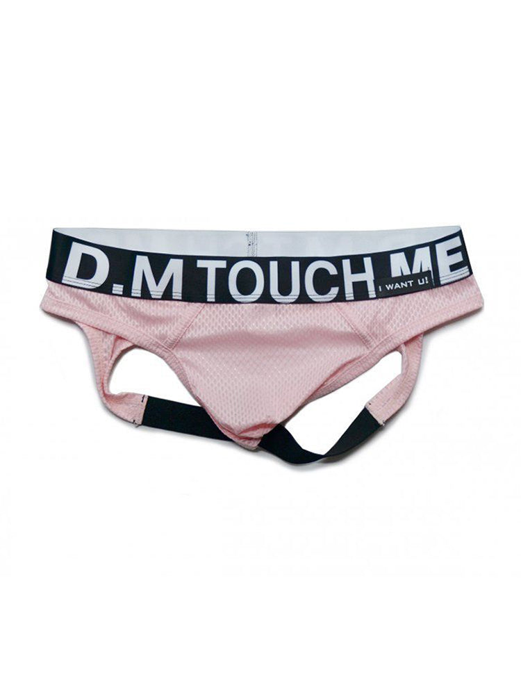 2 Pack Men's Low Waist Mesh Nylon Breathable Jockstrap