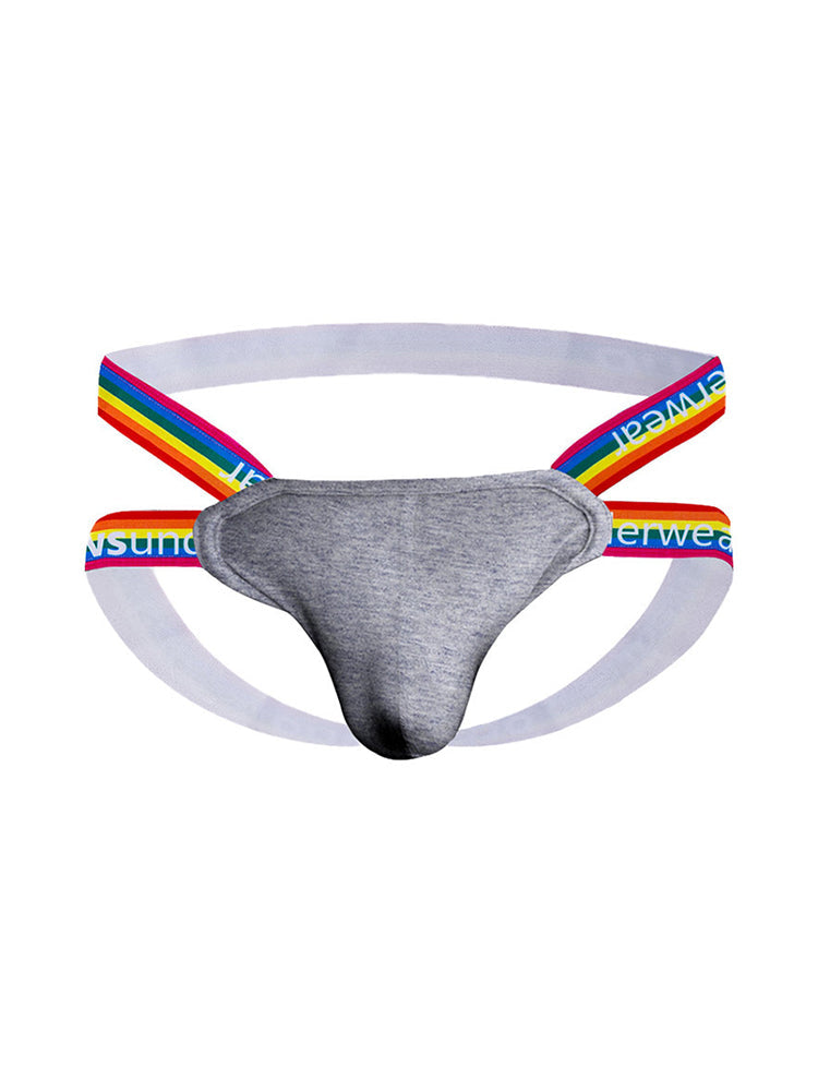 3-pack Men's Rainbow Cotton Thong