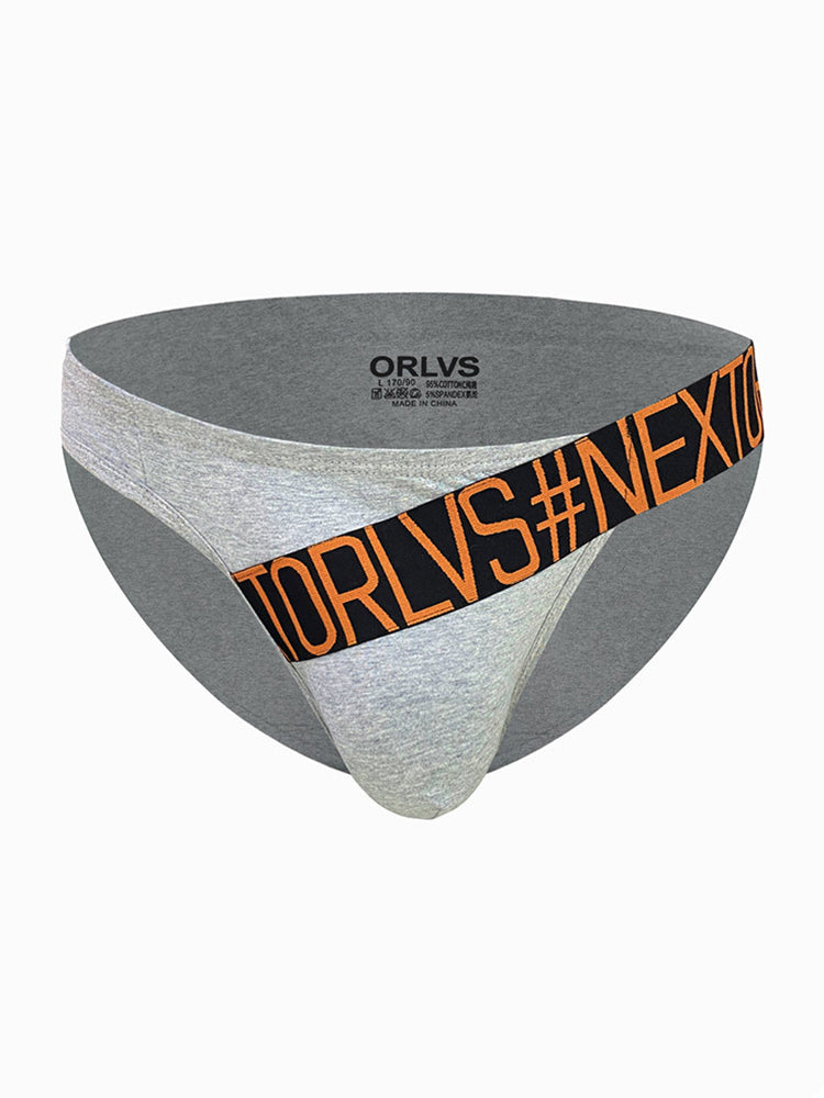 3 Pack Men's Low Rise Cotton Sexy Fashion U Convex Comfort Briefs