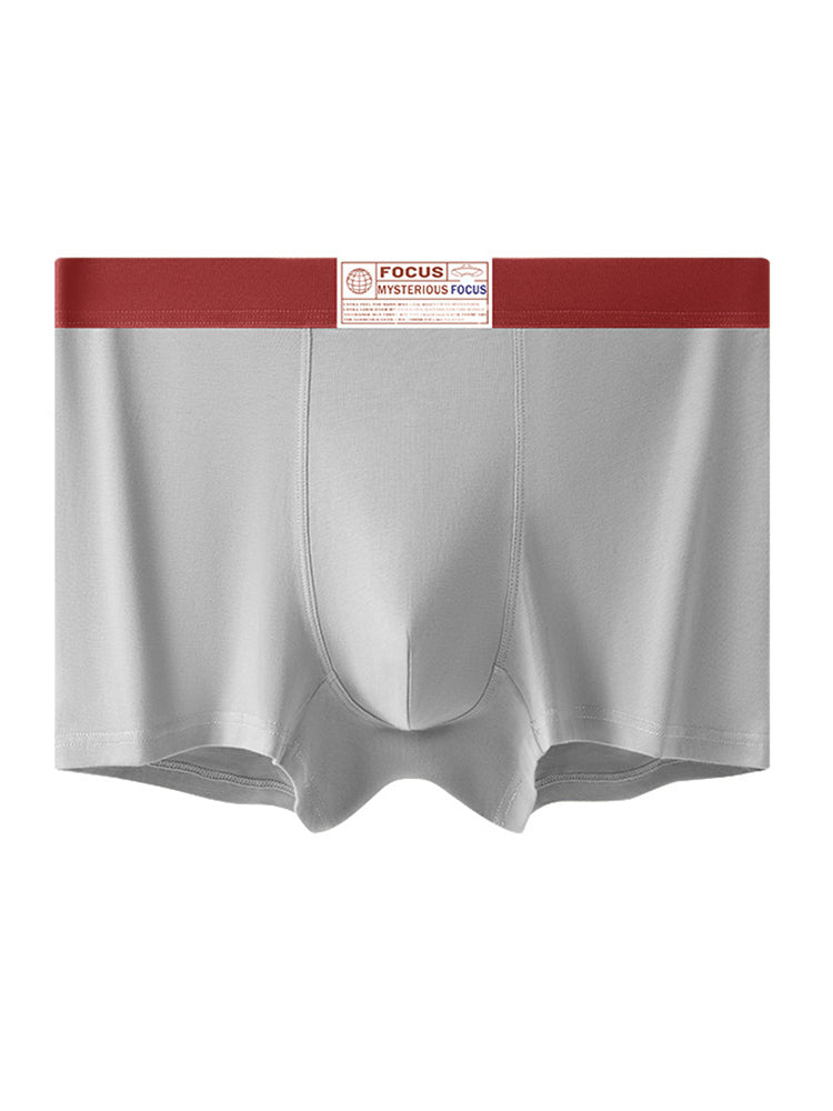 3 Pack Men's Cotton Breathable Antibacterial Quick-Dry U-Shaped Trunks