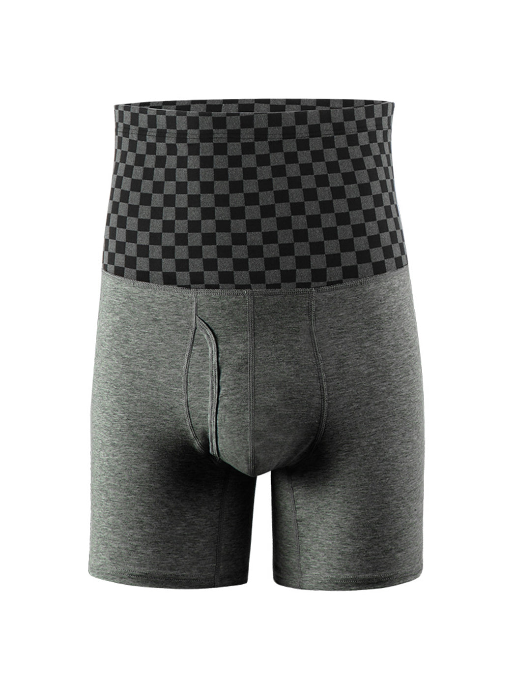 Men's Tummy Control Boxer Briefs With Functional Fly