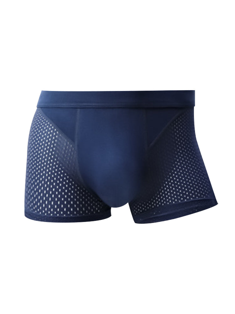 4 Pack Men's Ice Silk Cooling Mesh Trunks