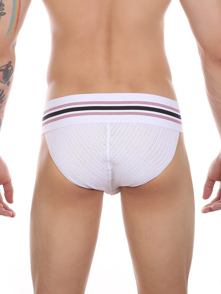 2 Pack Men's High-Stretch Rainbow Sports Comfort Bikini