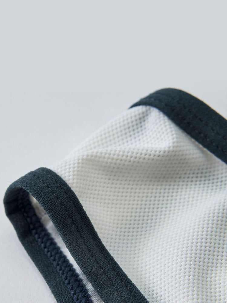 Men's Spliced Striped Mesh Pouch Briefs