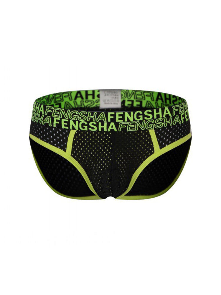 2-pack Men's Breathable Mesh Briefs with U-shaped Convex Pockets
