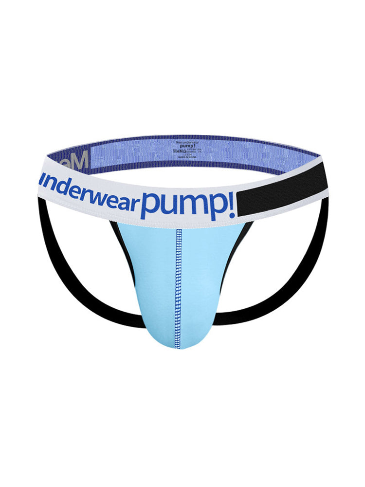 2 Pack Men's 3D Pouch Open-Back Jockstraps