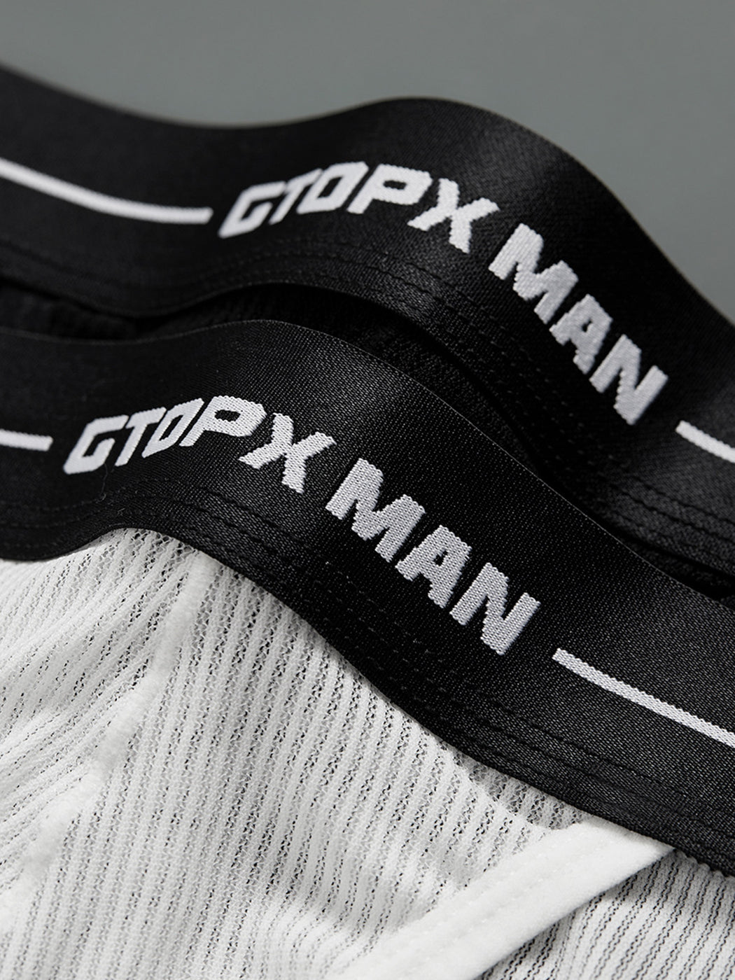 2 Pack Men's Sexy Striped Mesh Briefs