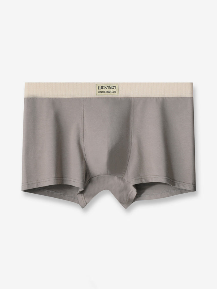 3 Pack Men's Cotton Mid-Rise Breathable Sports Tights Men's Boxer Briefs