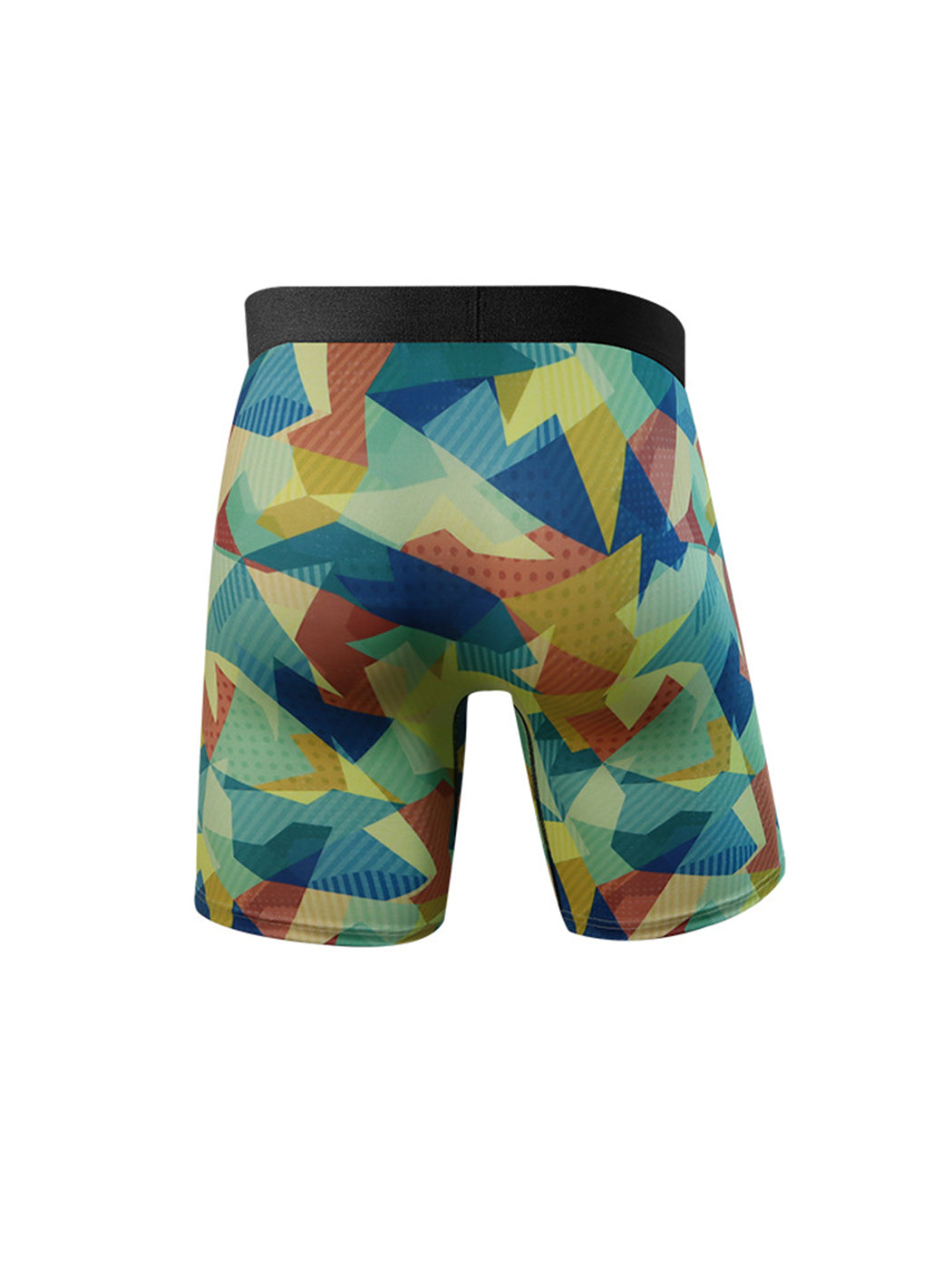 3 Pack Men's Printed Sports Boxer Briefs With Functional Fly