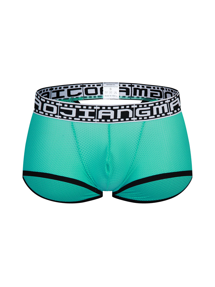 2 Pack Men's Breathable Large Pouch Mesh Fitness Trunks