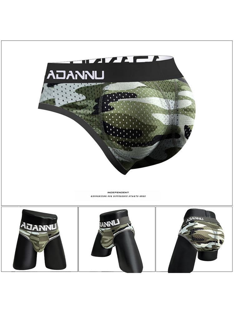 Men's Breathable Mesh Hip-lifting Briefs