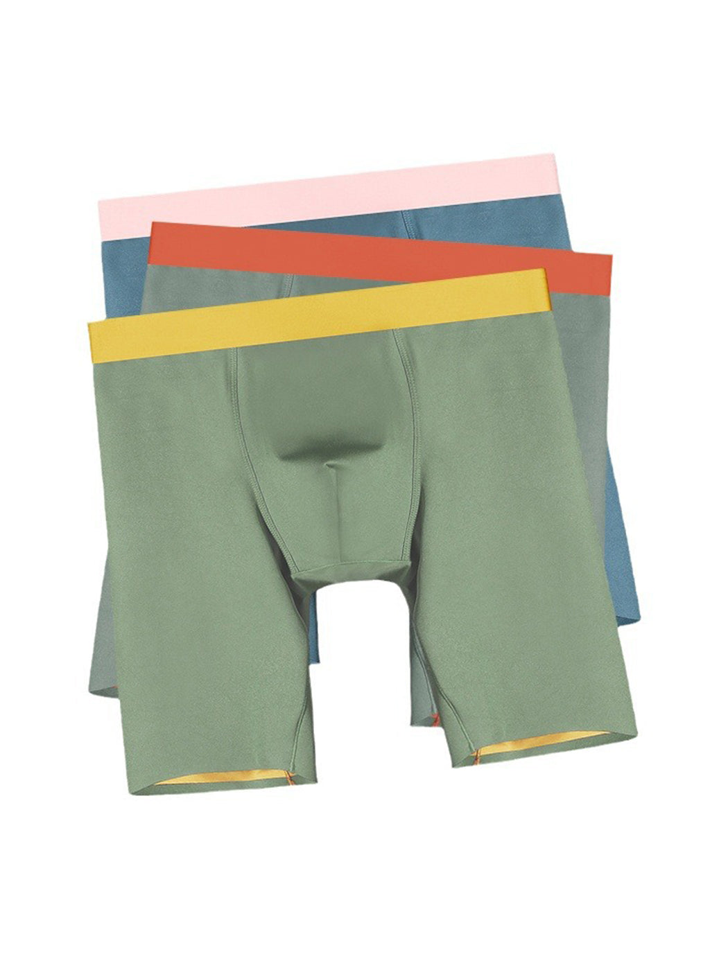 2 Pack Men's Active Flyless Boxer Briefs