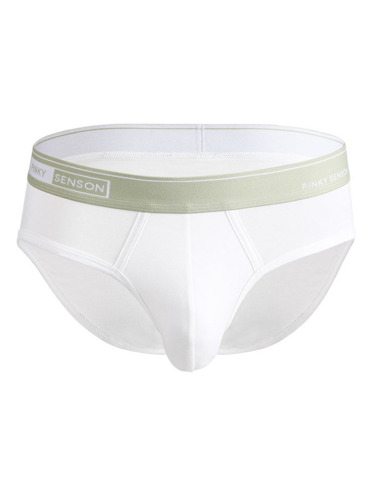 4 Pack Men's Modal Skin-Friendly Solid Color Mid-Rise Briefs