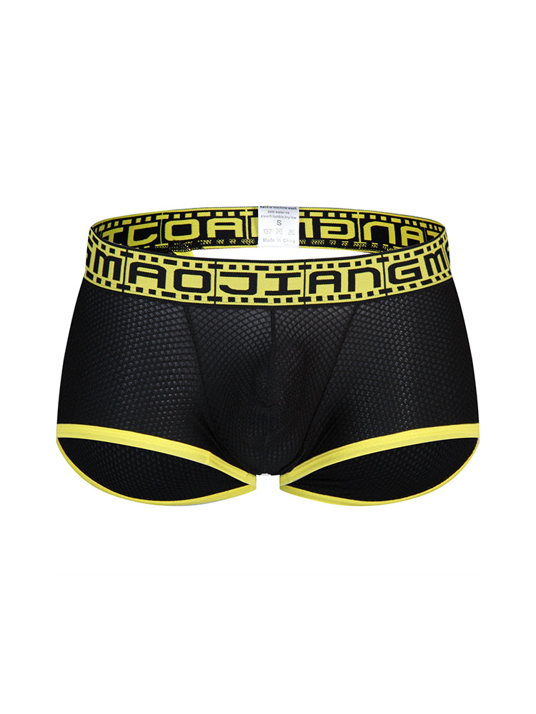 2 Pack Men's Breathable Large Pouch Mesh Fitness Trunks