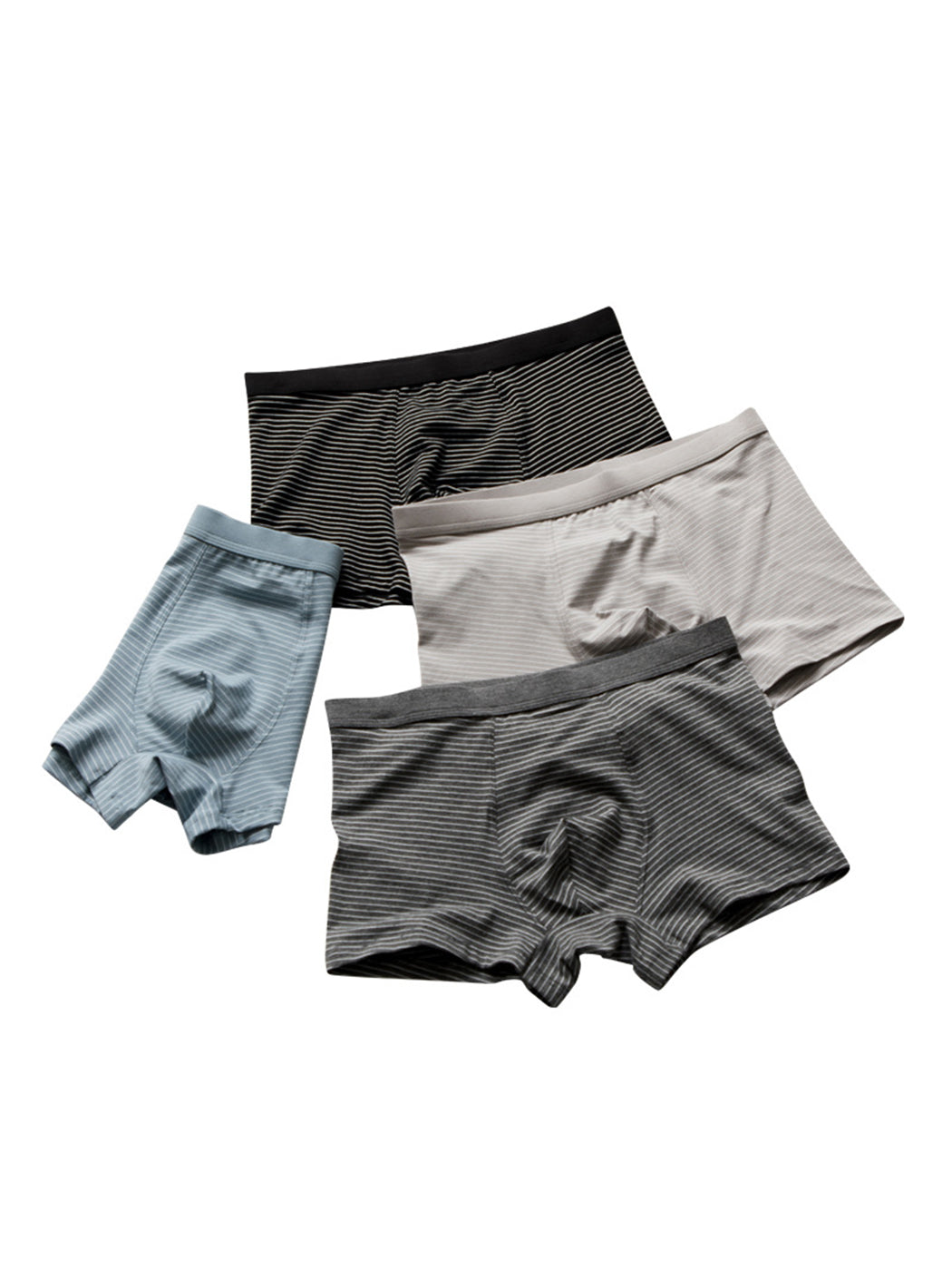 3 Pack Men's Striped Trunks for Ultimate Comfort