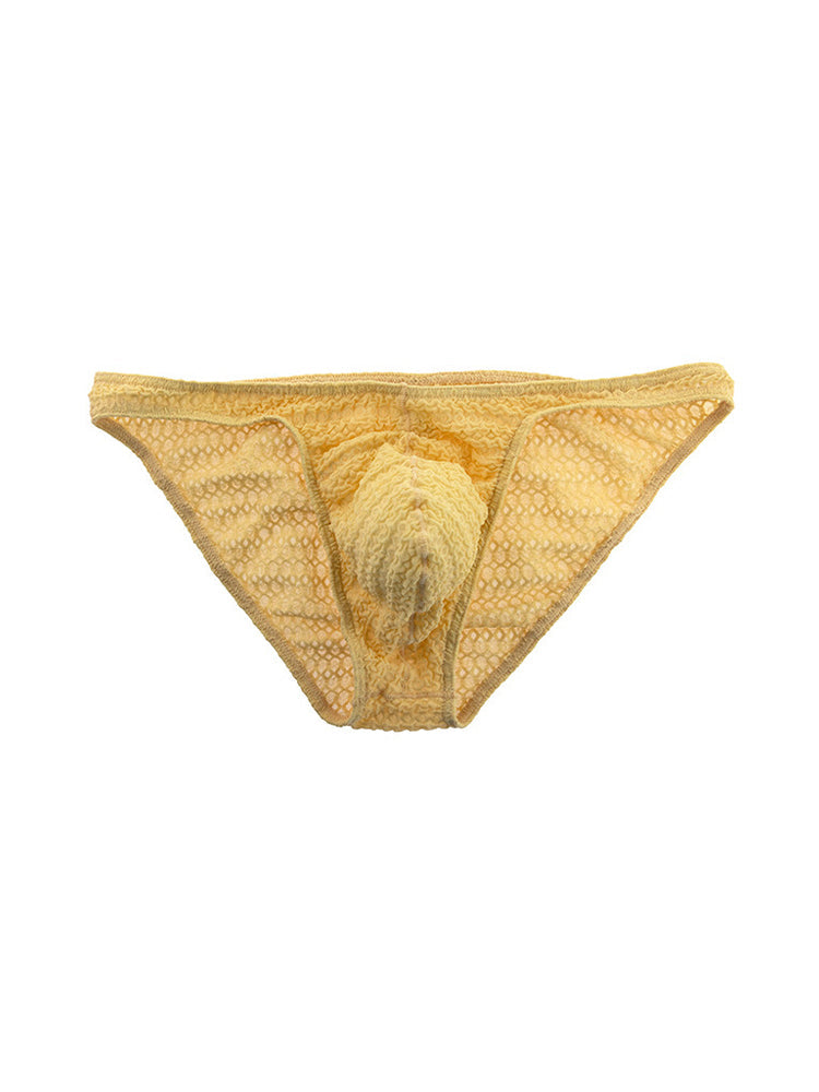 3-pack Men's Low-rise Sexy Mesh Lace Briefs