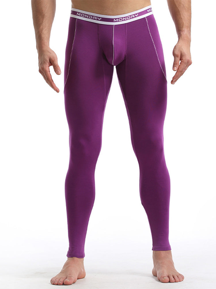 Men's Thermal Pants Bamboo Fiber Casual Thermal Pants