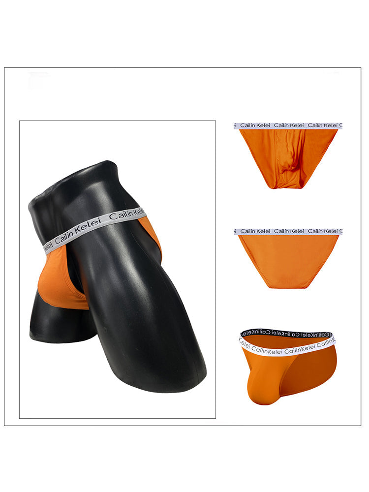 3-pack Men's Ultra Sexy Low Rise U-shaped Convex Pouch Briefs