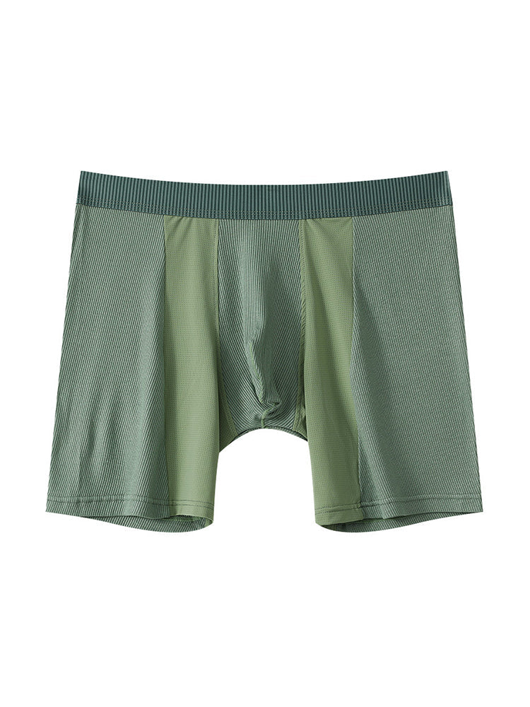 2 Pack Men's Anti-friction Sports Long Nylon Mesh Briefs