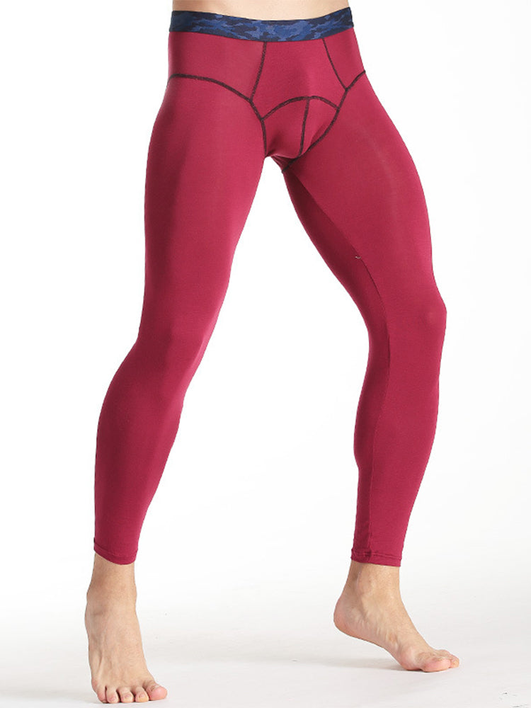 Men's Autumn Johns Underwear 2 in 1 Design Warm Polyester Tights