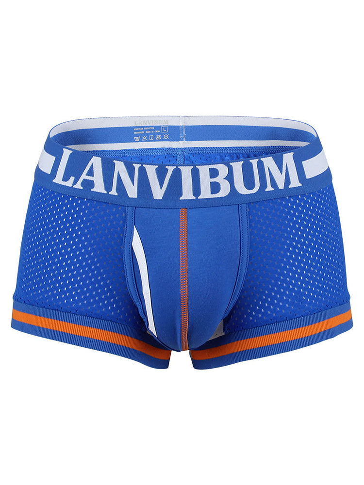 4 Pack Men's Mesh Breathable Quick-Dry Sexy Nylon Trunks