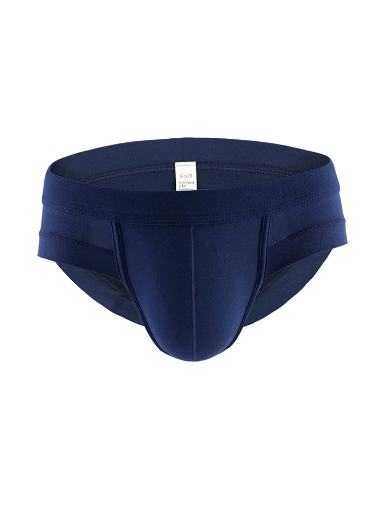 4 Pack Men's Solid Breathable Anti-Pinch Briefs