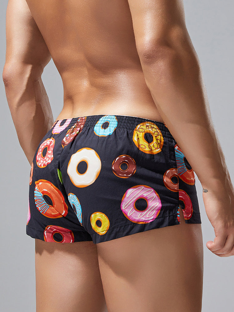 2 Pack Men's Cotton Casual Trunks Underwear