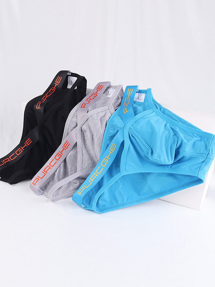 3 Pack Men's Low-Rise Sexy Hollow-Out Bikinis