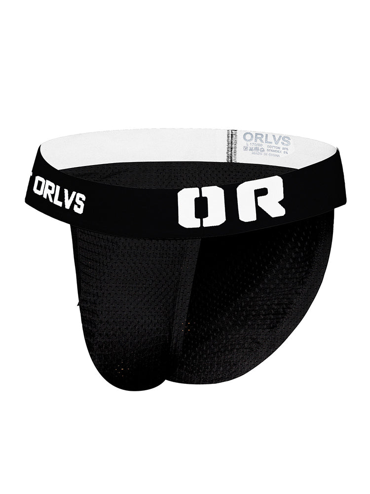 2 Pack Men's Sexy Transparent Seamless Mesh Solid Color Breathable Trunks & Bikini