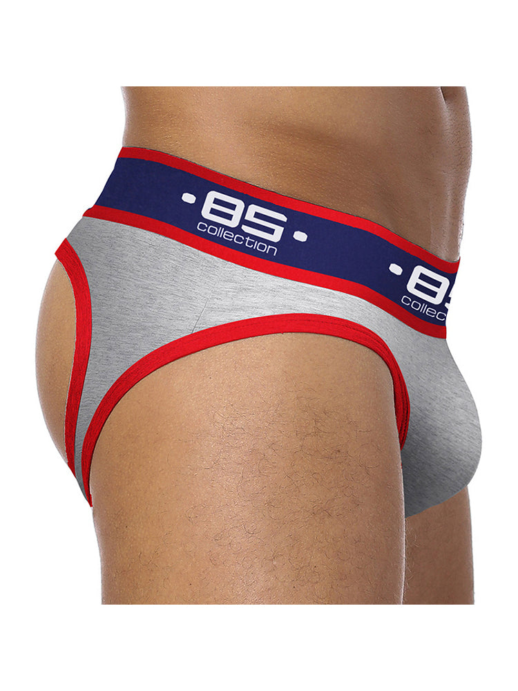 3 Pack Men's Low-Rise Open-Back Sexy Jockstraps