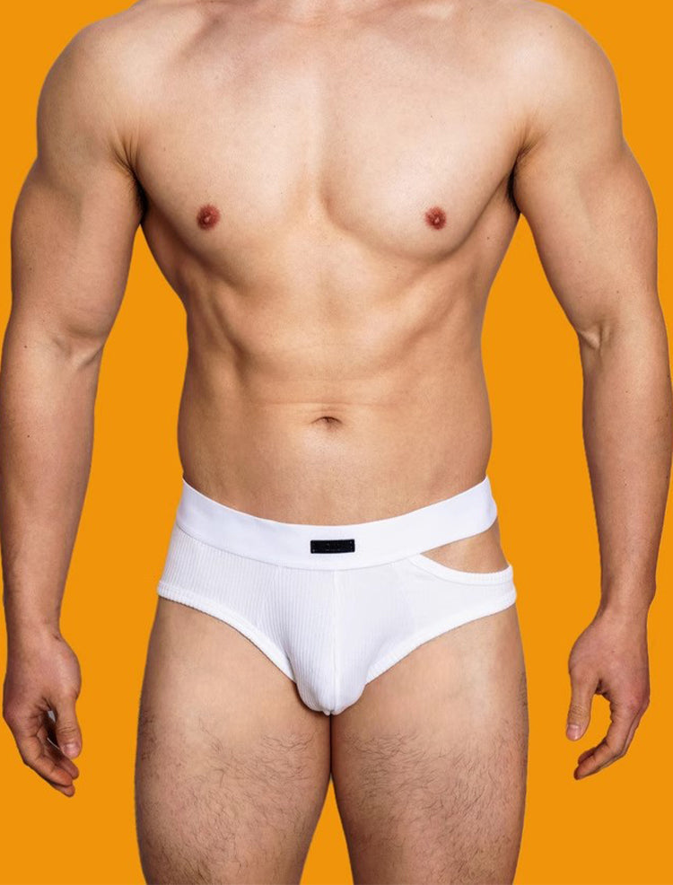 2 Pack Men's Low-Rise Sexy Side-Opening Briefs