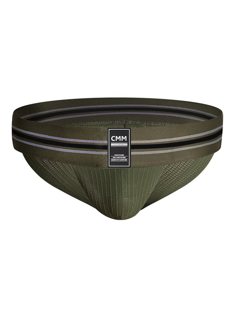 2 Pack Men's High-Stretch Rainbow Sports Comfort Bikini