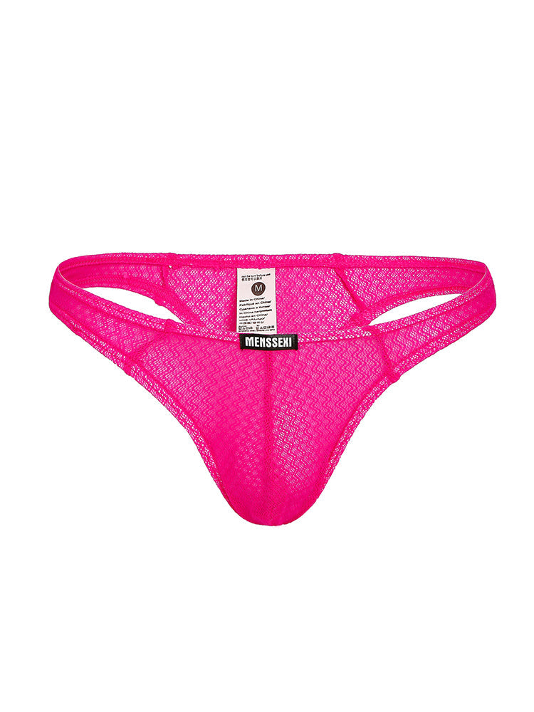 2 Pack Men's Low-Rise Lace High Elasticity Bikinis